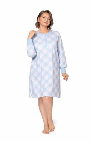 Koszula nocna damska 257 Agata III Martel - błękitna