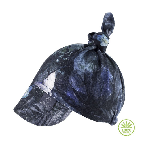 Chustka z daszkiem na gumce 100% Bamboo Woodland- Makaszka