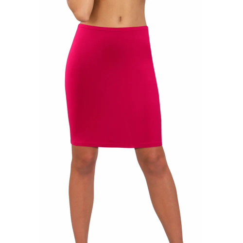 Spódnica damska gładka Sesto Senso amarantowy