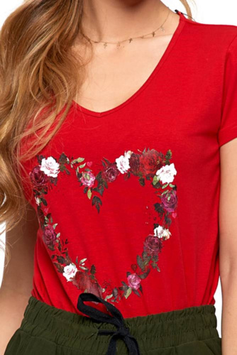 Bluzka damska BD1400-007 Moraj - czerwony