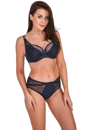 Biustonosz Półusztywniany BS 1209 Naomi Gaia -granatowy