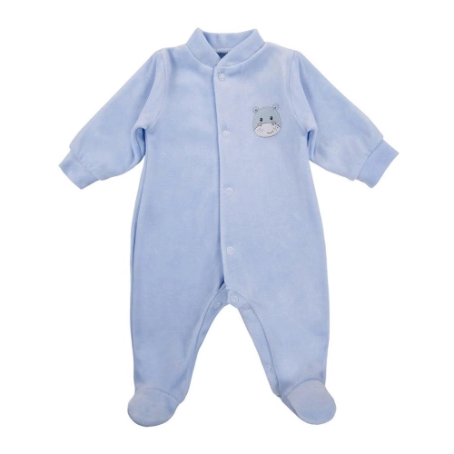 Pajac welurowy z naszywką "Baby Love" Ewa Klucze - beż 