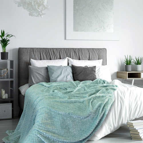 Koc CINDY Design91 - turkusowy 