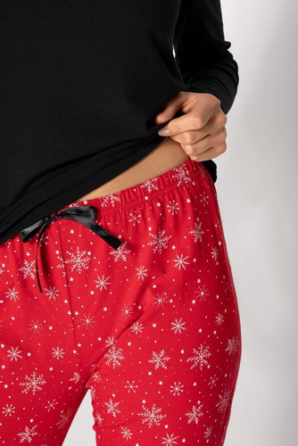 Piżama damska Christmas Time Momenti Per Me red