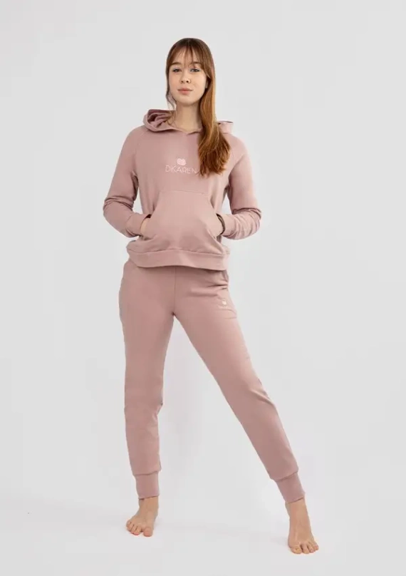 Komplet dresowy Seattle H1 Dkaren - pudrowy