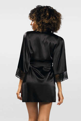 Podomka Szlafrok Damski Adelaide Dkaren - Czarny