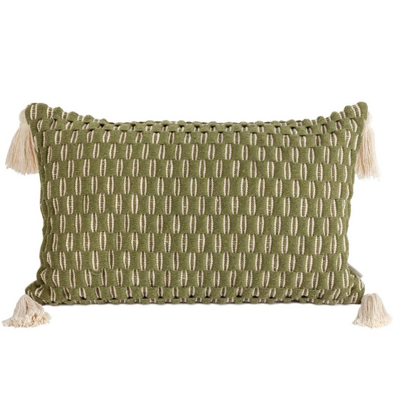 Poszewka z grubej tkaniny bawełnianej Montenegro Eurofirany oliwkowy