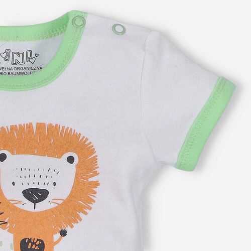 T-shirt z bawełny organicznej Lion Nini  