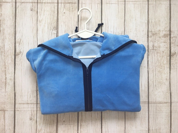 374 / 375 Desiree Szlafrok dziecięcy - niebieski