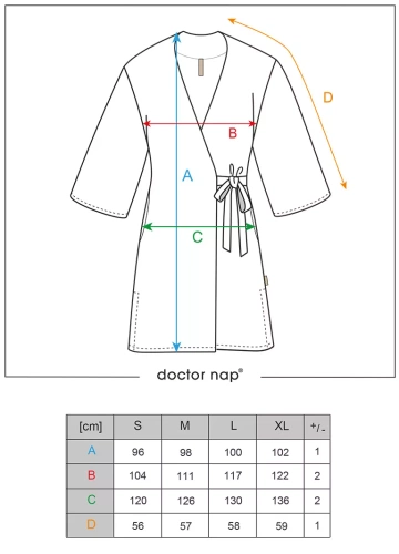 7169 Szlafrok damski Doctor Nap -pink 