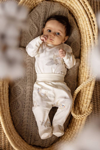 Body niemowlęce z długim rękawem "Lazy Light" Makoma