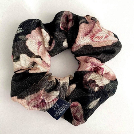 Gumka do włosów bambusowa Vintage Flowers Makaszka