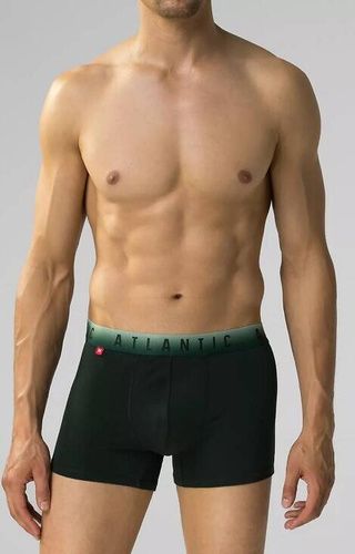 Bokserki męskie 3MH-052 A'3  Atlantic - bordowy-czarny-szmaragdowy