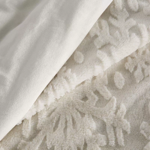 Koc świąteczny Blink 2 Eurofirany kremowy złoty