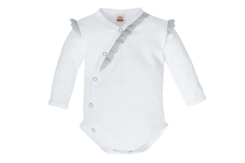 Body kopertowe z długim rękawem "WHITE ANGELO" Makoma druk