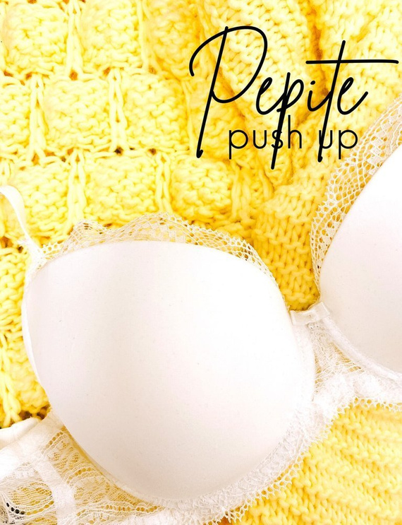 Biustonosz Push-up Pepite Nipplex - biały