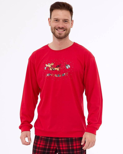 Piżama męska 115/255 Celebrate Cornette czerwony