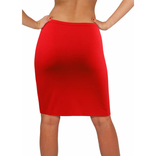 Spódnica damska gładka Sesto Senso czerwony