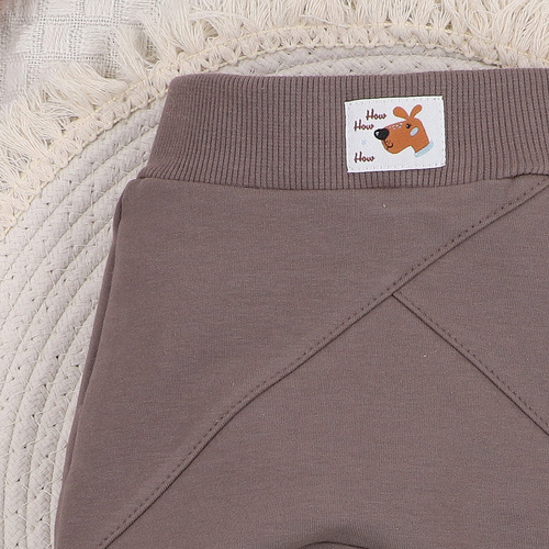 Spodnie dresowe z bawełny organicznej Psiaki Nini brązowy