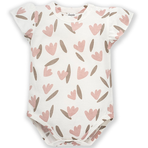 "Tiny Flowers" Body z krótkim rękawem Pinokio - ecru 