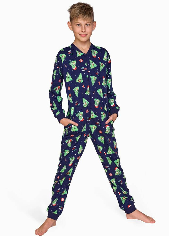 Kombinezon chłopięcy 185/168 186/168 Christmas Tree 2 Cornette granatowy