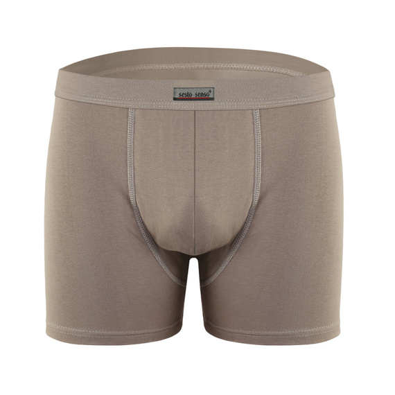 Bokserki męskie BM03 Neutral Sesto Senso - ciemnobeżowy