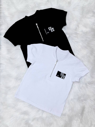 Koszulka dziecięca Futures krótki rękaw Bambarillo biały