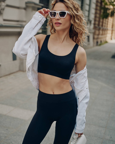 Koszulka damska Seamless top tank Gabriella czarny 