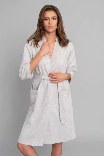 Szlafrok damski Karla Italian Fashion - jasny melange 