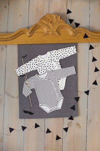 Body rozpinane długi rękaw "HAPPY DAY" paski