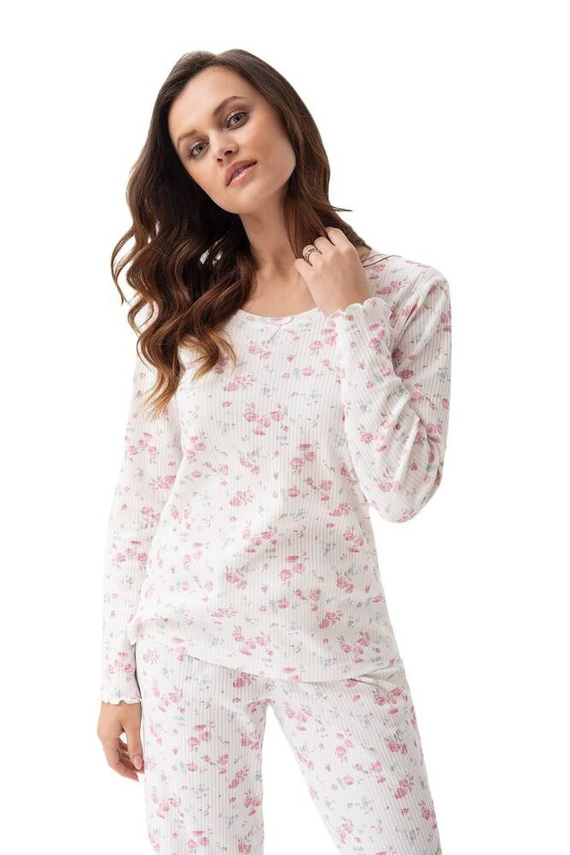 Piżama Damska 691 LUNA- ecru