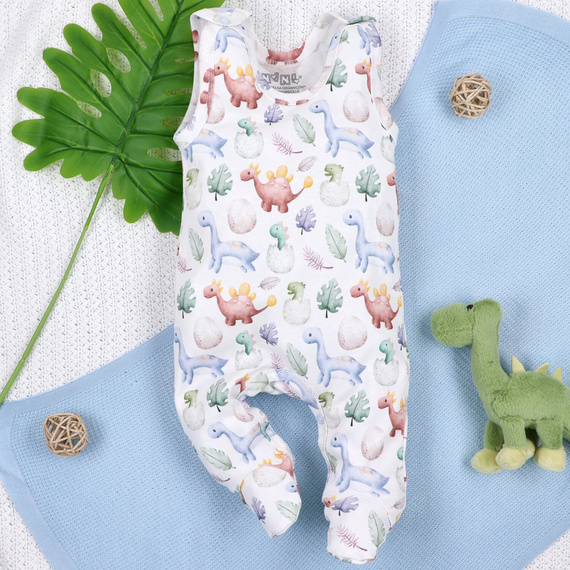 Nini Śpiochy Dino Explorer – bawełna organiczna, dla noworodka