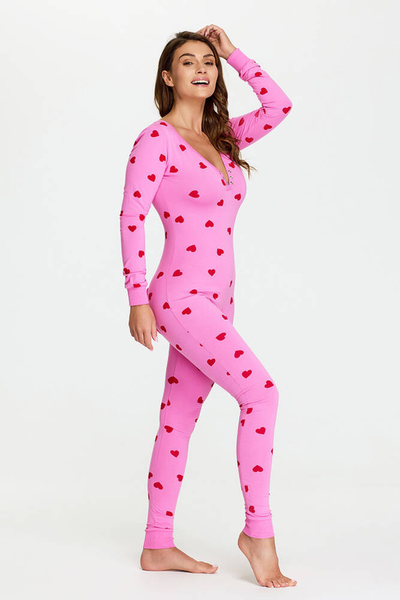 Kombinezon damski 24 Serca Bonamera różowy 