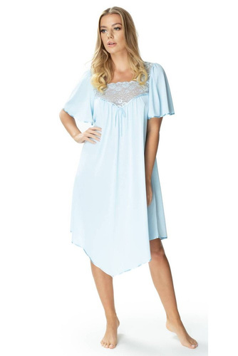 Koszula nocna damska 388 Józefina Mewa niebieski