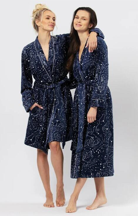 Szlafrok Damski LGD 911 Key - granatowy