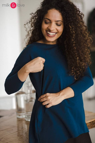 Bluzka ciążowa i do karmienia Mommy Milk&Love poseidon