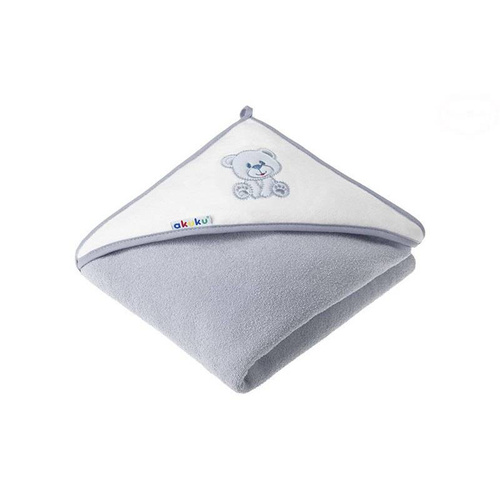 Niemowlęce okrycie kąpielowe Panda Akuku grafitowy 