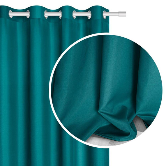 Zasłona gotowa na przelotkach Viva do salonu Spod Igły i Nitki srebrny