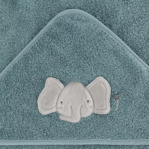 Niemowlęce okrycie kąpielowe Baby 59 Słonik Eurofirany niebieski 