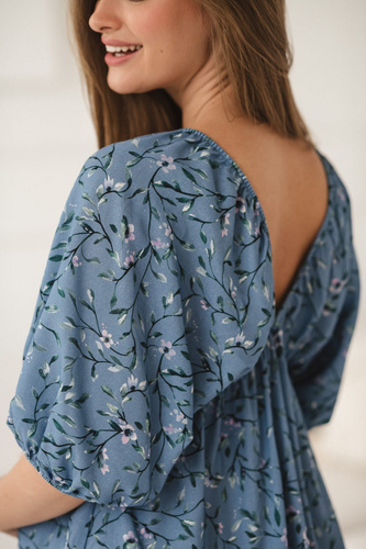 Sukienka ciążowa i do karmienia Milk Sun Blue Blossom Milk%Love 