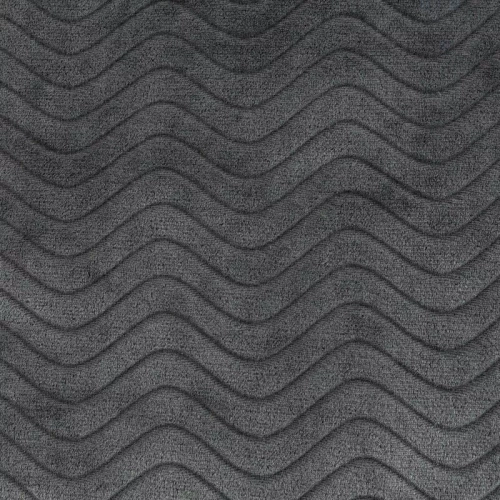 Koc narzuta z frędzlami Emma Eurofirany stalowy 