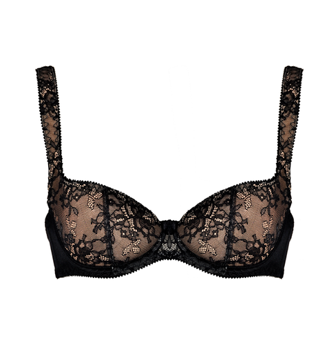 0081 Oktoberfest Biustonosz usztywniany Kostar- czarny