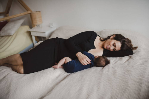 Bluzka ciążowa i do karmienia Tummy Milk&Love czarny