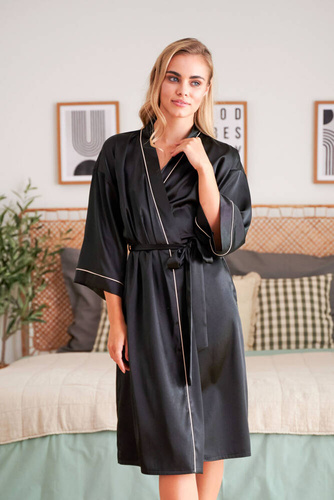 Szlafrok damski 5227 Doctor Nap - black
