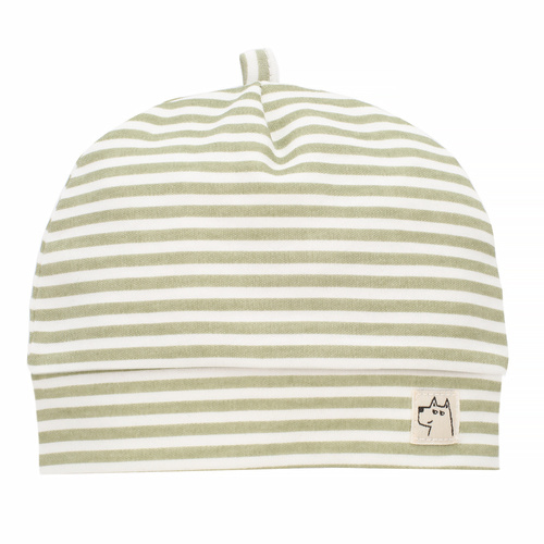 Czapka niemowlęca z naszywką Olivier Pinokio - ecru