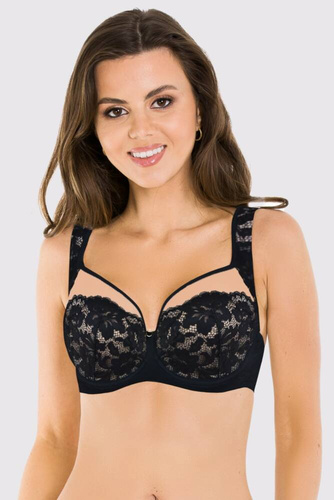 Biustonosz miękki soft 19150 Jasmin Plunge Mediolano czarny