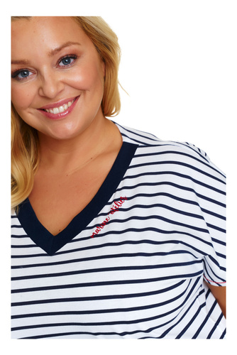 Piżama Damska Plus Size 5369 Doctor Nap - marine