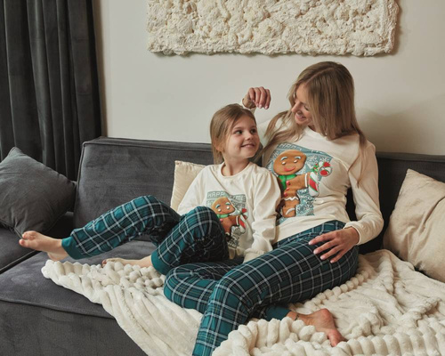 Piżama dziewczęca 594/171 592/171 Cookie 3 Cornette ecru