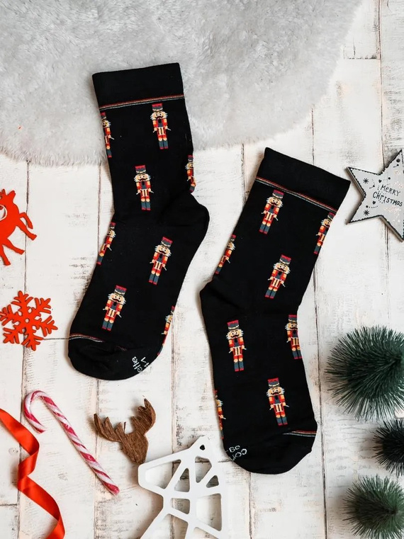 A45 Skarpety Premium A'3 Cornette - czarny (żołnierzyki)