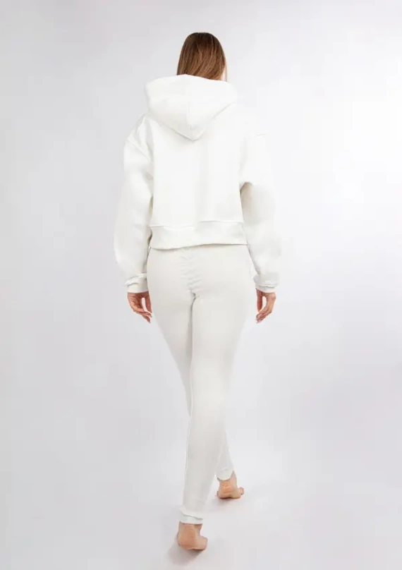 Komplet dresowy bluza+ legginsy DK-K-B13 Dkaren - ecru